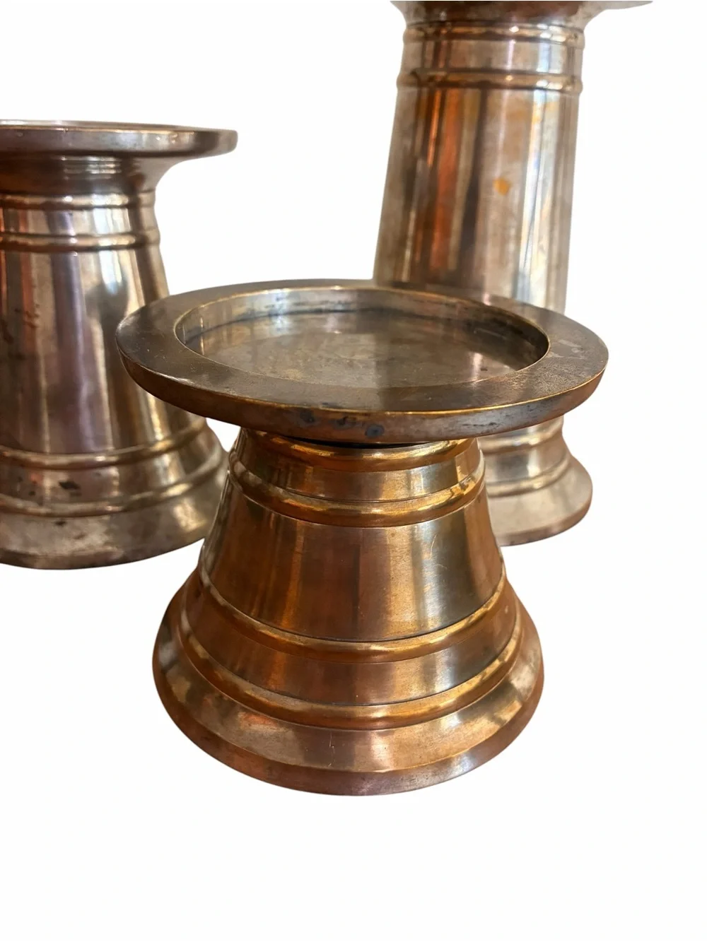 Pottery Barn Silver Tone Metal Candle Holders